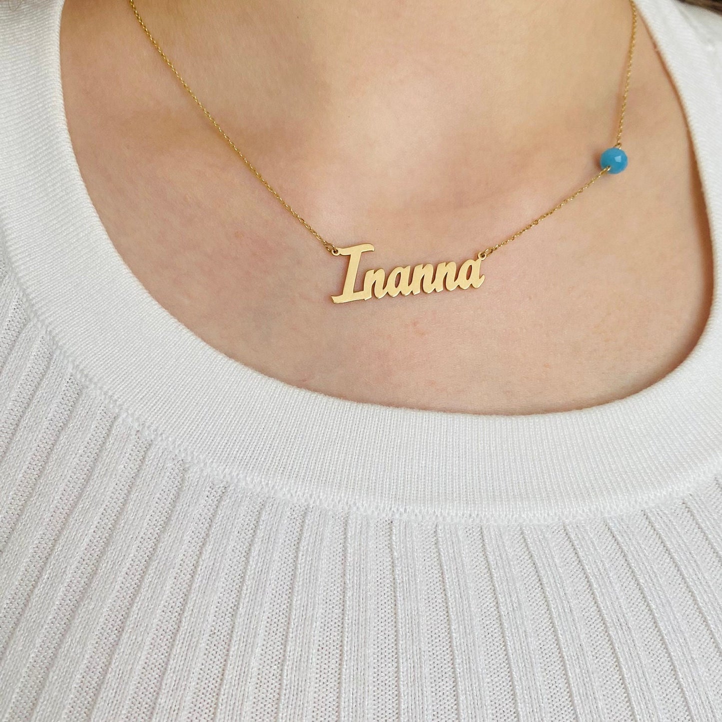 Solid 18K Gold Personalized Name Necklaces